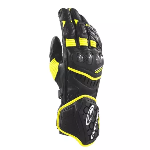 Clover Rs-9 Race Replica мотоперчатки Black Yellow Синий (размер: m)