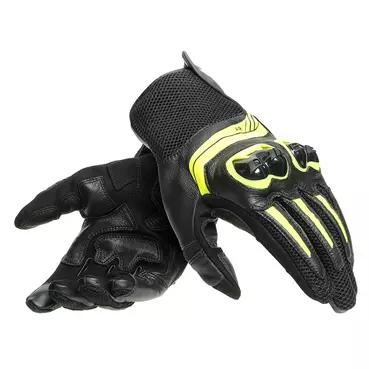 Dainese Mig 3 мотоперчатки Black Yellow Fluo Желтый