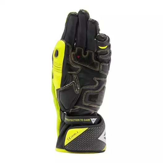 Dainese Full Metal 7 мотоперчатки Black Yellow Fluo Желтый