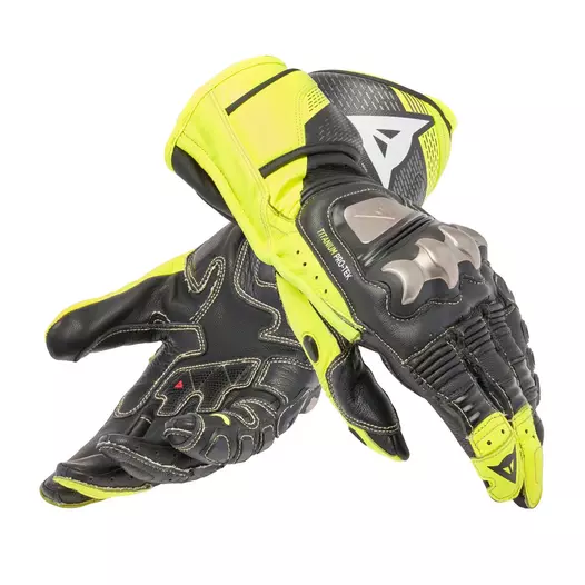 Dainese Full Metal 7 мотоперчатки Black Yellow Fluo Желтый
