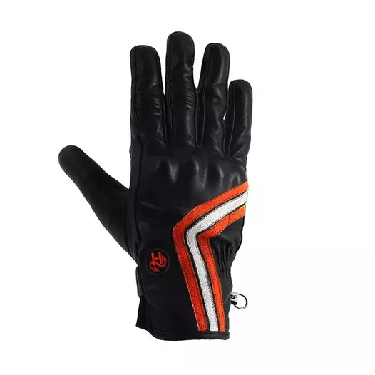 Helstons Line Ete Leather мотоперчатки Orange White Оранжевый