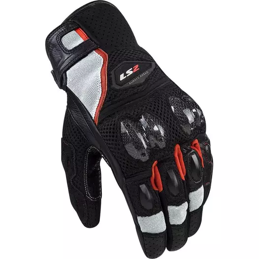 Ls2 Spark 2 Air мотоперчатки Black Red White Белый (размер: m)