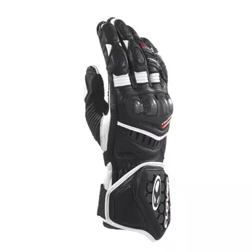 Clover Rs-9 Race Replica мотоперчатки Black White Черный
