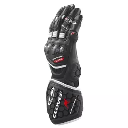 Clover Rs-9 Race Replica мотоперчатки Black White Черный
