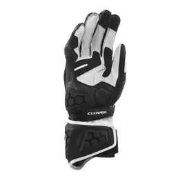 Clover Rs-9 Race Replica мотоперчатки Black White Черный