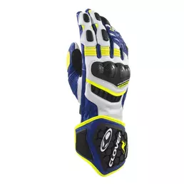 Clover Rs-9 Race Replica мотоперчатки White Blue Yellow Синий