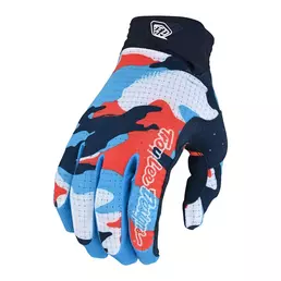 Troy Lee Designs Air Formula Camo мотоперчатки Orange Blue Оранжевый