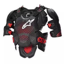 Alpinestars A-10 V2 Full Chest Protector Black Red Черный (размер: m/l)