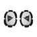 Dainese Pista Knee Slider White Black Черный
