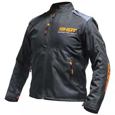 SHOT Contact jacke black / neon orange