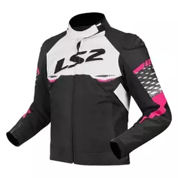 LS2 Textil Apex jacke Black / White / Pink (размер: xs)