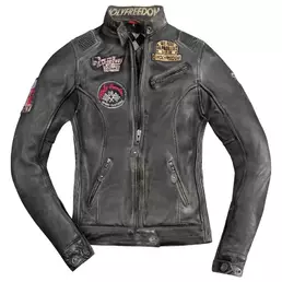Women's Leather мотокуртка Holyfreedom Black Черный