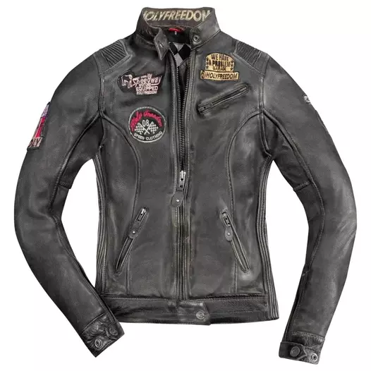 Women's Leather мотокуртка Holyfreedom Black Черный (размер: s)