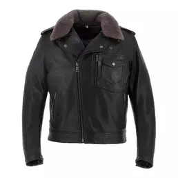 Helstons Perco Leather мотокуртка Black Черный