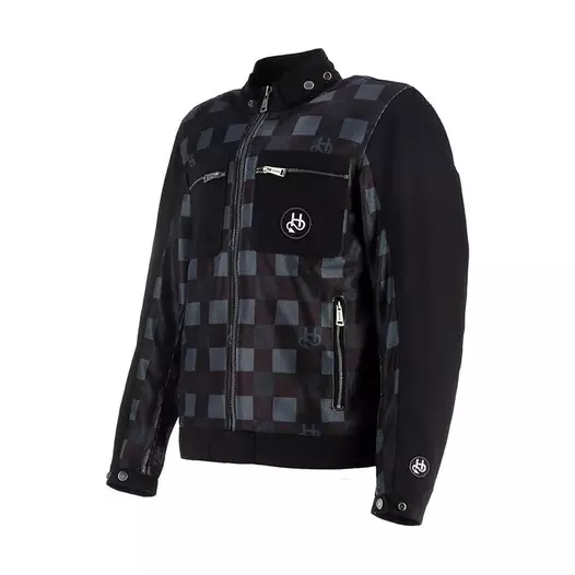 Helstons Genesis Air Canvas мотокуртка Black Grey Черный