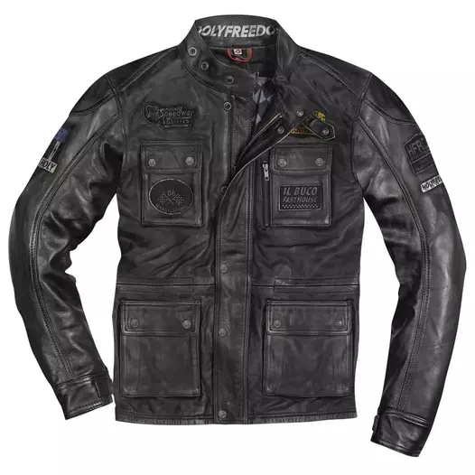 Holyfreedom Quattro Black Evolution мотокуртка Черный (размер: s)