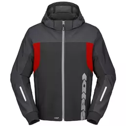 SPIDI H2Out Kapuzenjacke Anthracite / Red Fluo / Black