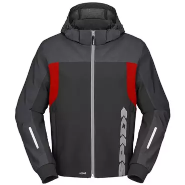 SPIDI H2Out Kapuzenjacke Anthracite / Red Fluo / Black
