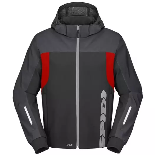 SPIDI H2Out Kapuzenjacke Anthracite / Red Fluo / Black (размер: s)