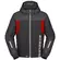 SPIDI H2Out Kapuzenjacke Anthracite / Red Fluo / Black