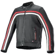 ALPINESTARS Dyno lederjacke Black / Ruby / Red / Ecru