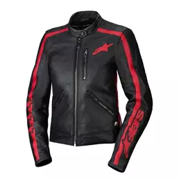 ALPINESTARS Dyno lederjacke Black / Haute / Red