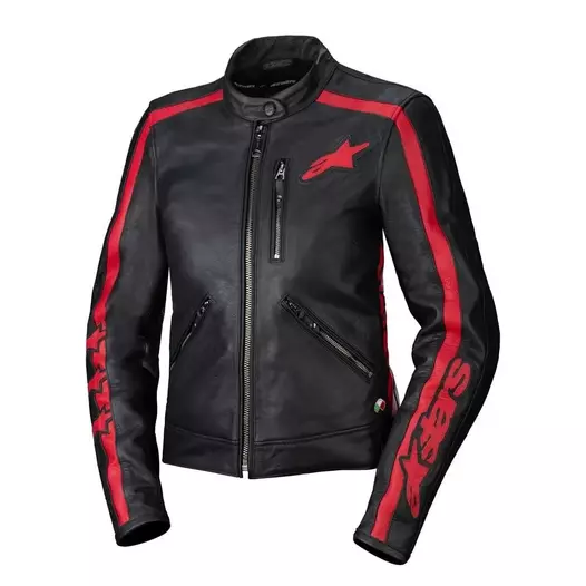 ALPINESTARS Dyno lederjacke Black / Haute / Red (размер: m)