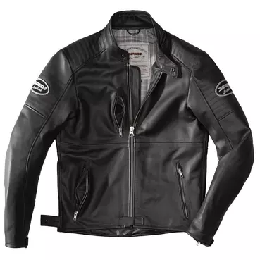 Spidi Clubber Leather мотокуртка Black Черный