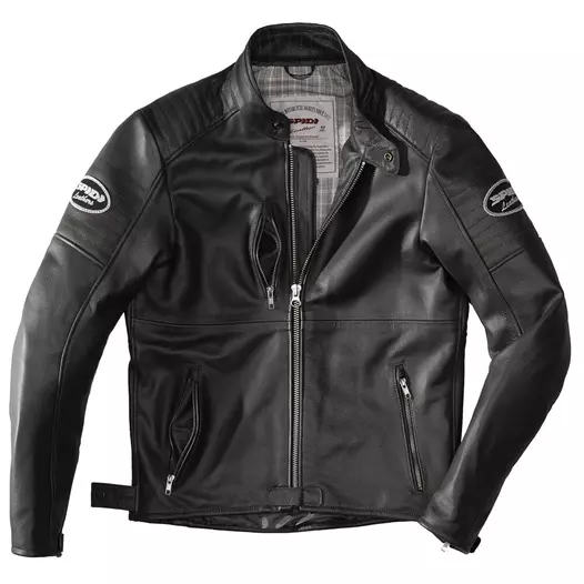 Spidi Clubber Leather мотокуртка Black Черный (размер: 48)