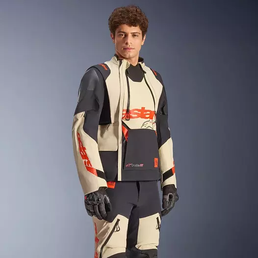 Alpinestars Halo Pro Drystar Xf Laminated мотокуртка Mastic Белый