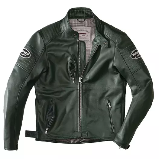 Spidi Clubber Leather мотокуртка Green Ice Зеленый (размер: 48)