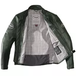 Spidi Clubber Leather мотокуртка Green Ice Зеленый