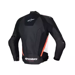 Alpinestars Missile V3 Leather мотокуртка White Red Красный