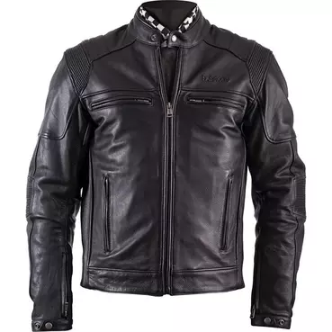 Helstons Trust Plain Leather мотокуртка Black Черный