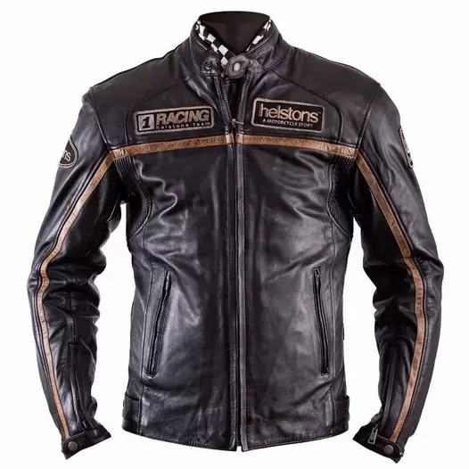 Helstons Daytona Leather мотокуртка Black Черный (размер: xs)