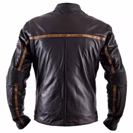 Helstons Daytona Leather мотокуртка Black Черный