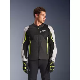 Alpinestars Ast V3 Air мотокуртка Silver Yellow Fluo Желтый