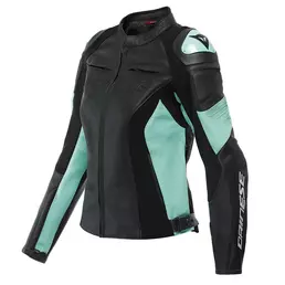 Dainese Racing 4 Lady Leather мотокуртка Acqua Green Зеленый