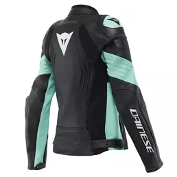 Dainese Racing 4 Lady Leather мотокуртка Acqua Green Зеленый