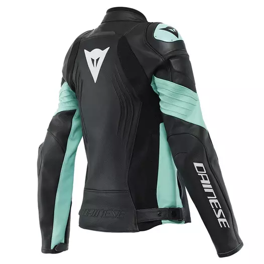 Dainese Racing 4 Lady Leather мотокуртка Acqua Green Зеленый