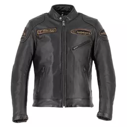 Helstons Trevor Rag Leather мотокуртка Brown Black Коричневый (размер: m)
