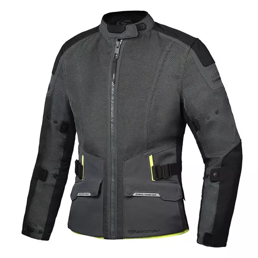 Ixon M-njord мотокуртка Green Black Yellow Зеленый (размер: s)