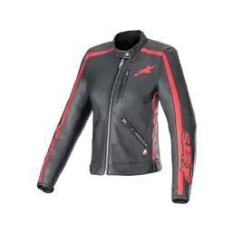 Alpinestars Stella Dyno Leather мотокуртка Black Red Красный (размер: xs)