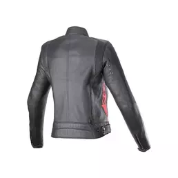 Alpinestars Stella Dyno Leather мотокуртка Black Red Красный