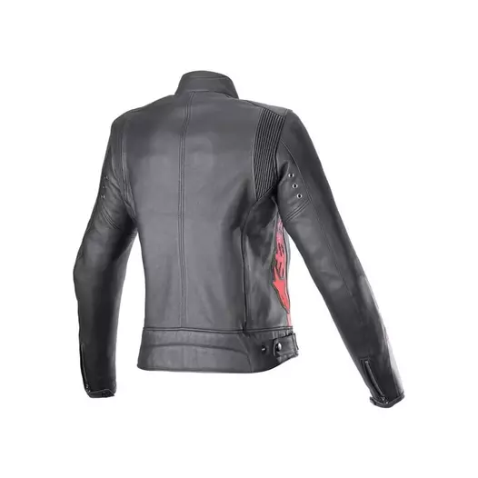 Alpinestars Stella Dyno Leather мотокуртка Black Red Красный