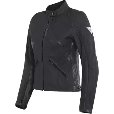 Dainese Santa Monica Lady Leather мотокуртка Black Черный