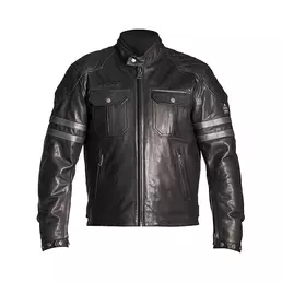 Helstons Jersey Leather мотокуртка Black Grey Черный