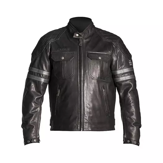 Helstons Jersey Leather мотокуртка Black Grey Черный (размер: l)