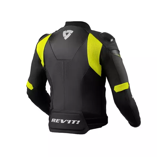 Rev'it Control Leather мотокуртка Black Yellow Желтый