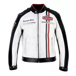 Helstons Jay Leather мотокуртка White Белый